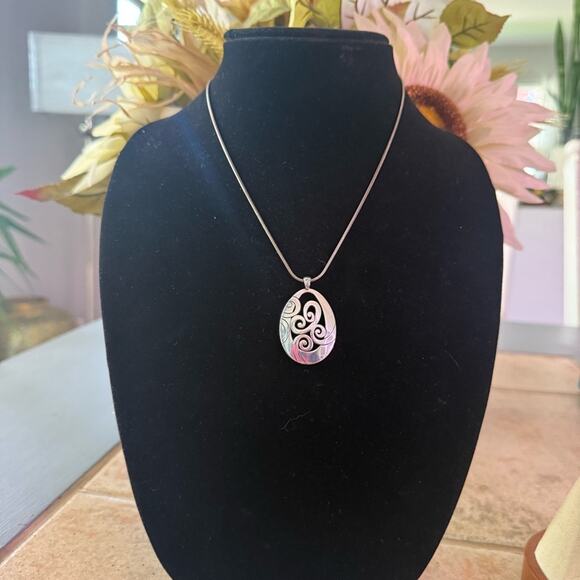 Brighton Silver Tone Pendant Necklace - Picture 2 of 4